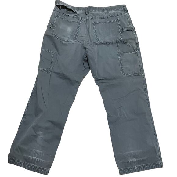 Duluth Trading Co Men's 38 x 30 Gray Thrashed 100% Cotton Carpenter Work Pants - Picture 6 of 9